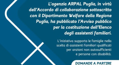 Costituzione dell’Elenco regionale degli Assistenti Familiari: pubblicato l...