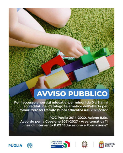Avviso pubblico rivolto ai nuclei familiari per l&rsquo;accesso ai servizi ed...