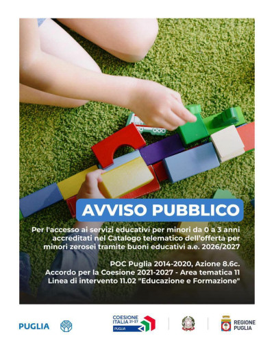 Avviso pubblico rivolto ai nuclei familiari per l&rsquo;accesso ai servizi ed...