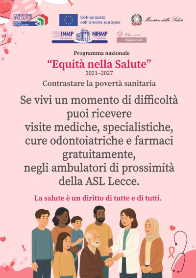 Progetto PNES: potenziati i servizi sanitari gratuiti per le fasce pi&ugrave;...
