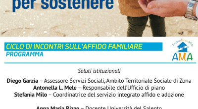 Affido familiare e accoglienza: a Galatina un incontro aperto alla comunit&ag...