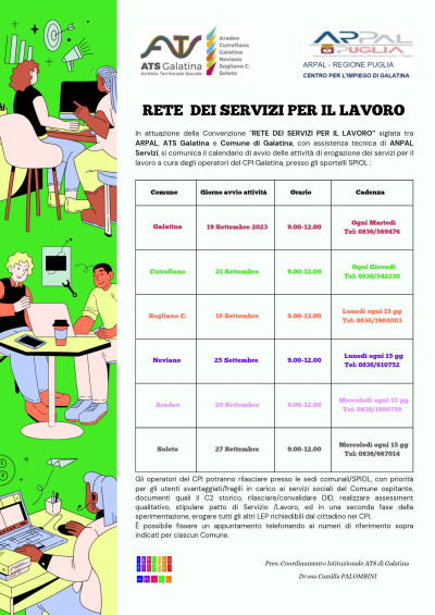 Avvio Rete dei Servizi per il Lavoro