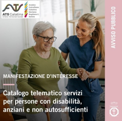 Catalogo telematico offerta di servizi domiciliari e a ciclo diurno per perso...