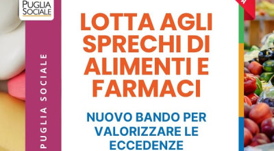Regione Puglia: lotta agli sprechi alimentari e farmaceutici.
